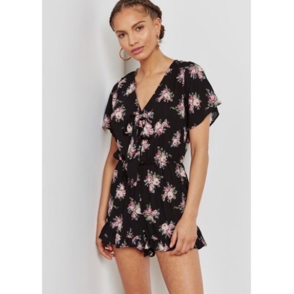 Topshop Floral Romper